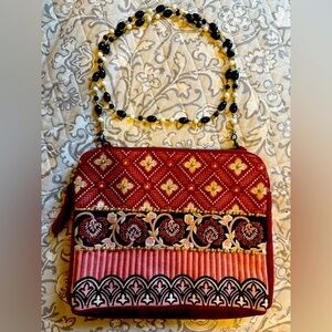 Anthropologie Deanna Embellished Crossbody Bag